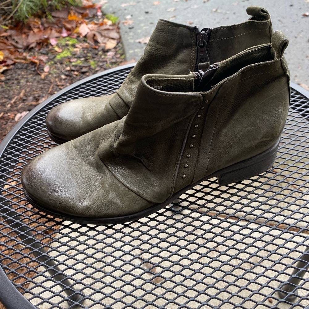 Miz Mooz Olive Ankle Booties